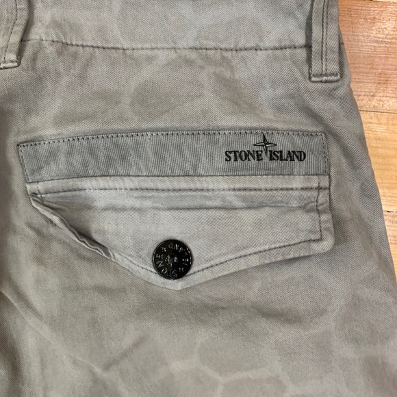 Stone Island Vintage Tactical Gray Pattern Chino Pants Made in Italy Size 30 - Picture 7 of 9